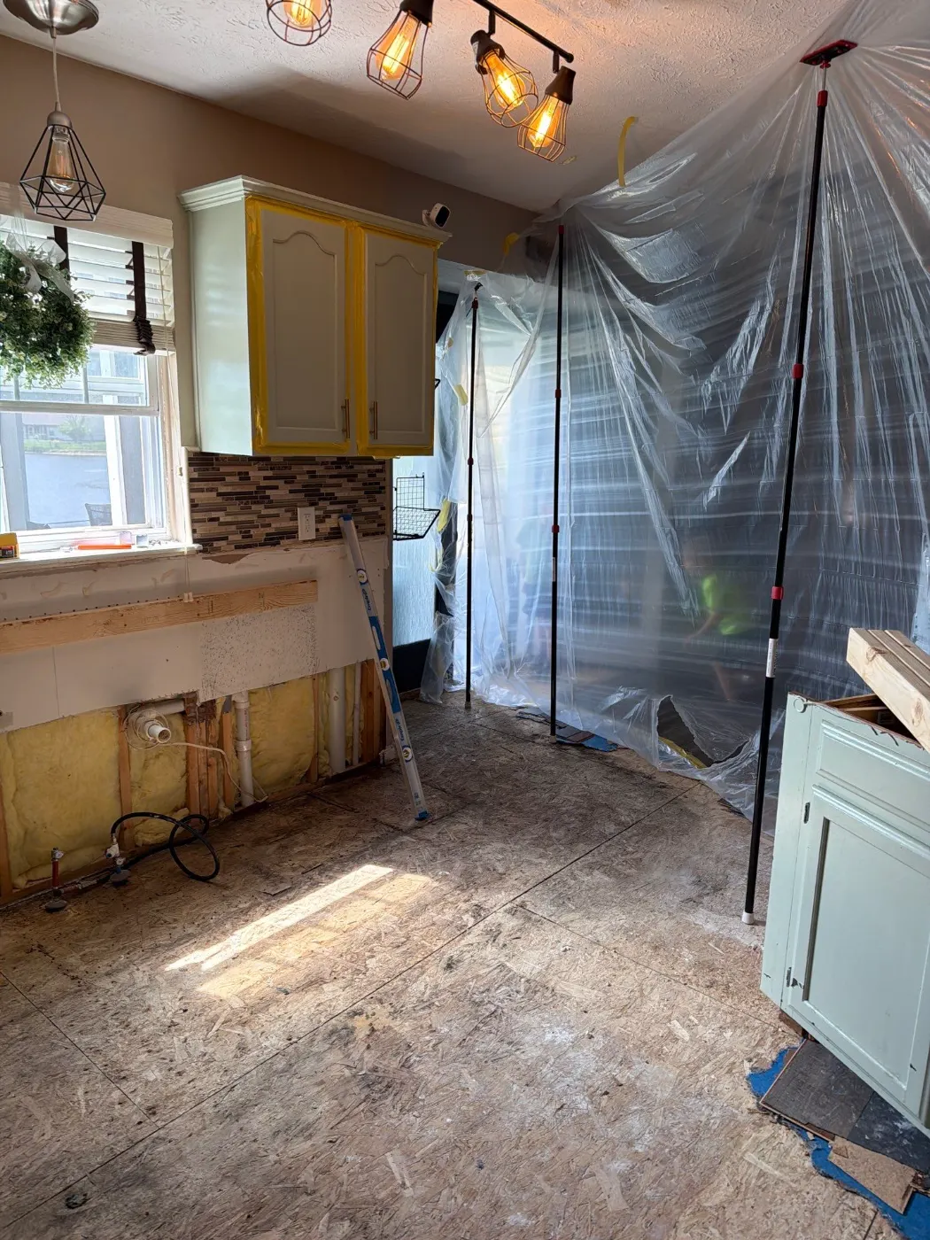 IICRC-certified dry-out in progress at Delphi home